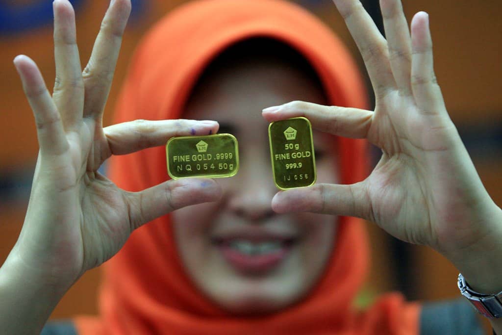 Emas Antam Menguat ke Rp662 Ribu/Gram di Akhir Pekan