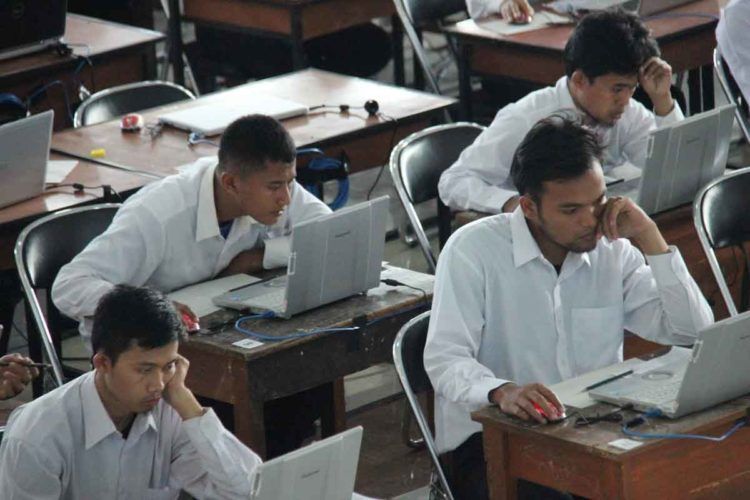 TES CPNS.
(Dok. Lampung Post)