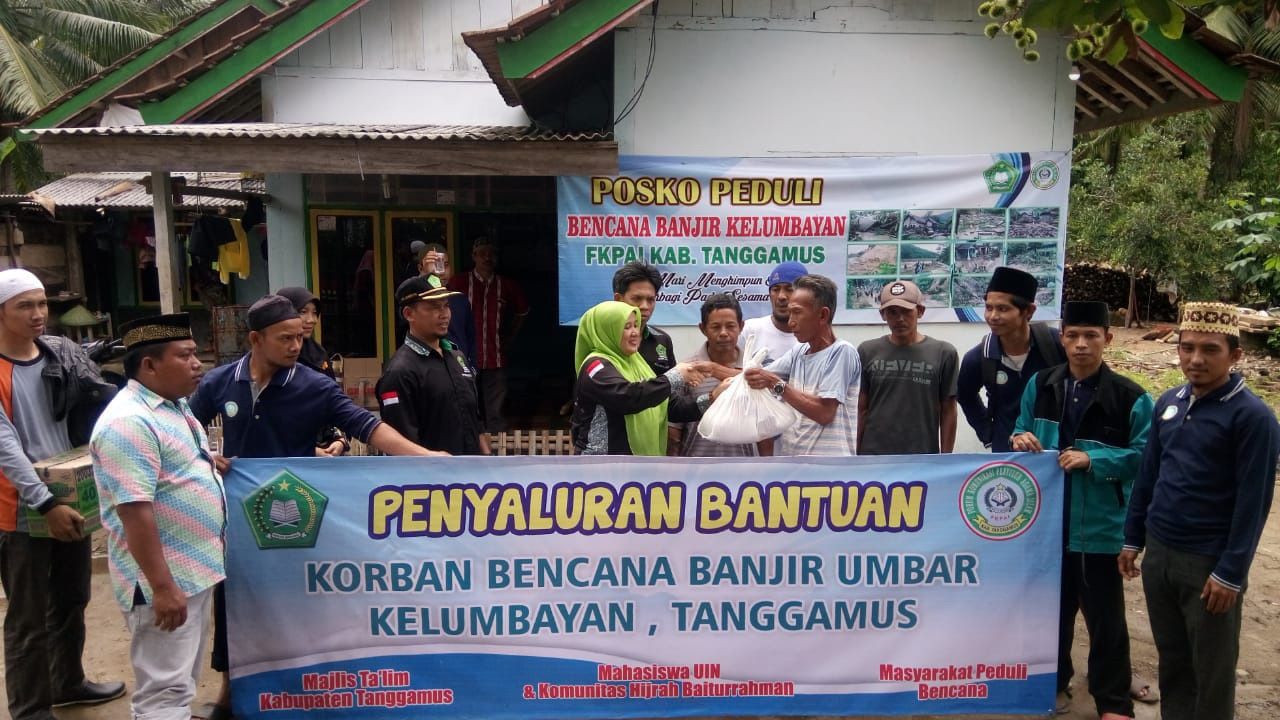 FKPAI Tanggamus Salurkan Bantuan bagi Korban Banjir