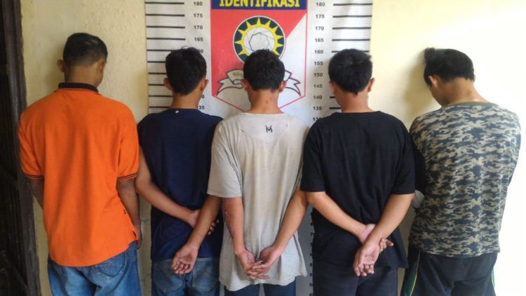 Polres Lambar Bekuk Lima Pelaku Curanmor