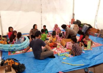 Polda Lampung Buka Posko Trauma Healing