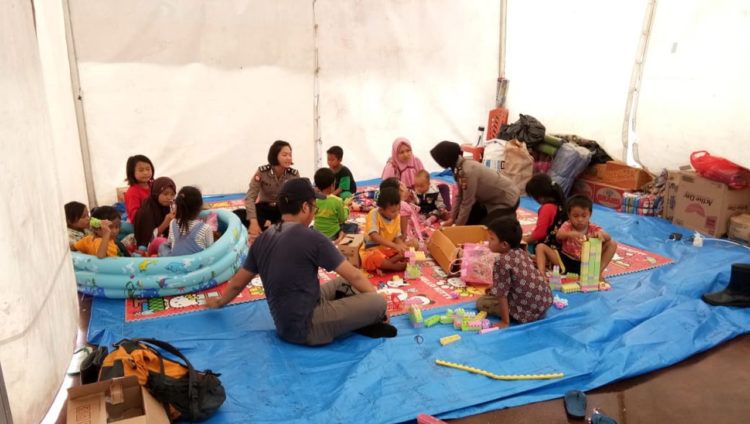 Polda Lampung Buka Posko Trauma Healing