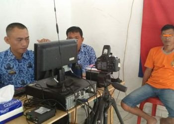 Disdukcapil Perekaman KTP-El di LP Kotaagung