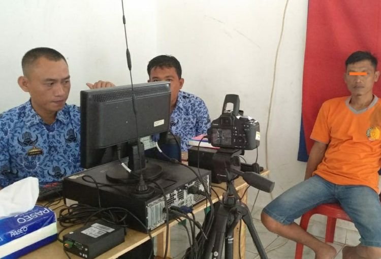 Disdukcapil Perekaman KTP-El di LP Kotaagung