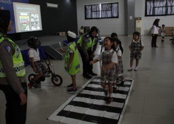 Polres Lamteng Gelar Edukasi Lalu Lintas