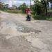Ruas Jalan Kalirejo-Bumidaya Dipenuhi Lubang