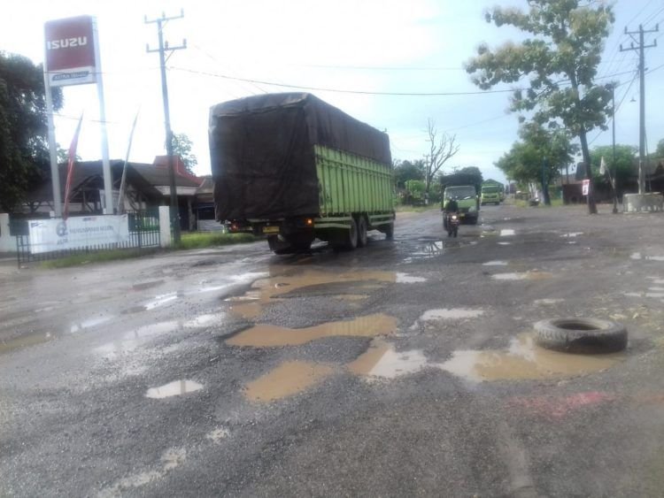 Jalintim di Tulangbawang Rusak Parah