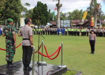 TNI/Polri Apel Gabungan di Tuba