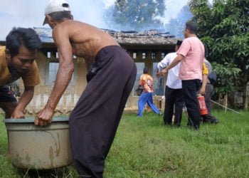 Rumah Warga Sidomulyo Ludes Terbakar