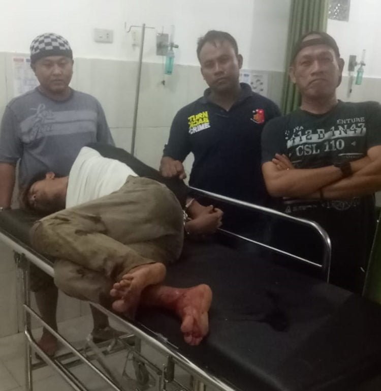 Polsek Abung Selatan Tembak Begal Buron