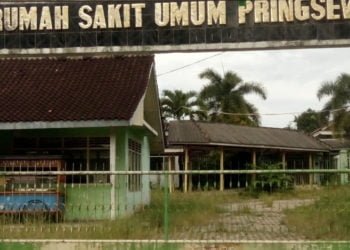 Eks Gedung RSUD Pringsewu Memprihatinkan