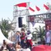 Capres 01 Jokowi saat pidato politik dalam deklarasi Alumni Perguruan Tinggi dan Sekolah Menengah Atas di lapangan PKOR Way Halim, Bandar Lampung, Jumat (8/3). LAMPUNG POST/TRIYADI ISWORO