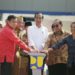 Presiden Joko Widodo, Gubernur Lampung M Ridho Ficardo, Ketua DPRD Lampung Dedi Afrizal saat meresmikan Jalan Tol Trans-Sumatera ruas Bakauheni—Terbanggibesar di Natar, Lampung Selatan, Jumat (8/3). LAMPUNG POST/HENDRIVAN