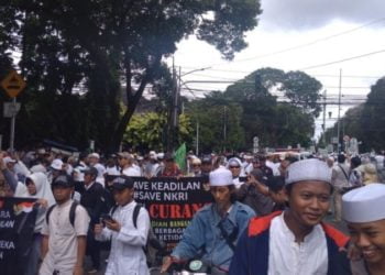 Aksi massa FUI ke Kapu. (Foto:Medcom)