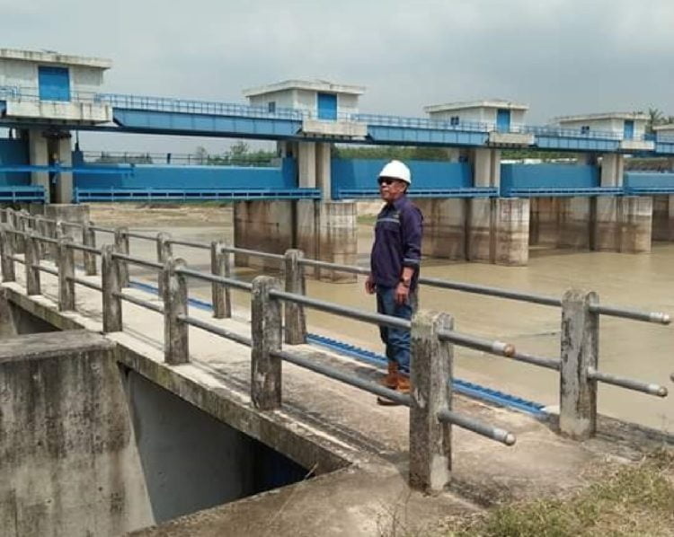Pembangunan Bendungan Gerak Jabung Dekati Penyelesaian