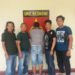Tersangka saat diamankan di Polres Way Kanan. Foto: Dok