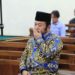 SIDANG TUNTUTAN ZAINUDIN HASAN. Bupati Lampung Selatan noaktif Zainudin Hasan menjalani sidang dengan agenda pembacaan tuntutan di Pengadilan Tipikor Bandar Lampung, Lampung, Senin (1/4). Zainudin Hasan dituntut 15 tahun penjara dan denda Rp500 juta subsider 5 bulan kurungan oleh jaksa KPK.
LAMPUNG POST/IKHSAN DWI NUR SATRIO