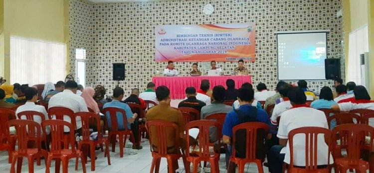 KONI Lamsel Gelar Bimtek Administrasi Keuangan