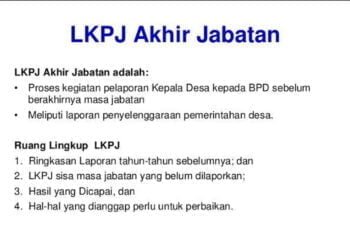 Calon Petahana Kades Wajib Lampirkan LKPj