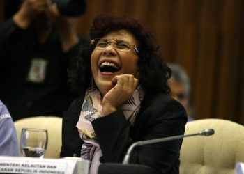 Menteri Kelautan dan Perikanan Susi Pudjiastuti (MI/SUSANTO)