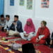 BUKA BERSAMA. Bupati Lampung Barat Parosil Mabsus menghadiri buka bersama tim GLD dan penggiat literasi serta pengelola lamban baca se-Lampung Barat, Minggu (26/5). (LAMPUNG POST/ELIYAH)