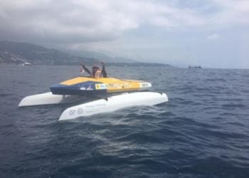 RAIH JUARA. Kapal karya tim Hydros Fakultas Teknik Universitas Indonesia (FTUI). TIM Hydros FTUI meraih juara IV dalam ajang The Solar and Energy Boat Challenge 2019 tingkat dunia. Selain itu, pada pergelaran yang dilaksanakan di Monako itu, tim FTUI menjadi satu-satunya wakil dari Asia.
(DOK. UI/HUMAS)