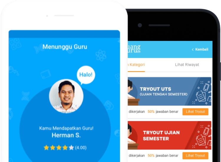 Ilustrasi aplikasi ruang guru