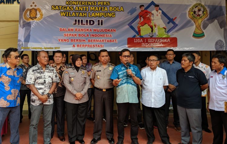 Satgas Mafia Bola Awasi Laga Badak Lampung