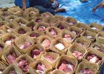 Pendistribusian Daging Kurban Kurangi Beban Masyarakat