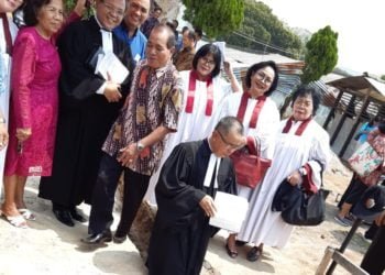 Ibadah Natal di GKSBS Dikawal Petugas