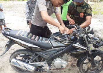 Pencuri Tepergok Dorong Motor