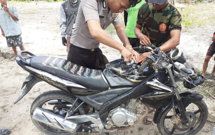 Pencuri Tepergok Dorong Motor