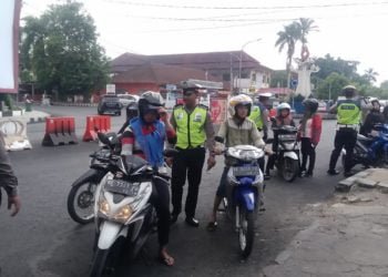 Satlantas Polres Pesawaran Dirikan Lima Posko
