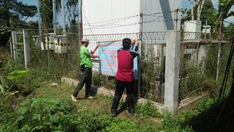 Segel Menara Dibuka Setelah Lunasi Tunggakan 2 Tahun