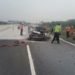 Kecelakaan maut terjadi di TJJS ruas ruas Bakauheni - Terbanggibesar KM 96-400, Sabtu, 19 Oktober 2019 sekitar pukul 06.00. (Foto: Istimewa)