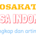 Kosakata Bahasa Indonesia (ILUSTRASI/DOK)