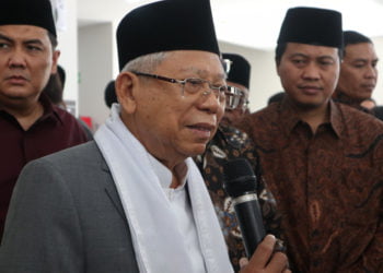 Wakil Presiden Ma'ruf Amin. (MI/TOSIANI)