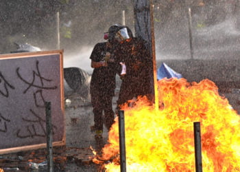 Ilustrasi demontrasi di Hong Kong. (PHILIP FONG/AFP)