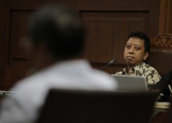 Terdakwa kasus dugaan suap jual beli jabatan di lingkungan Kementerian Agama (Kemenag), Romahurmuziy. Foto: Pius Erlangga/MI