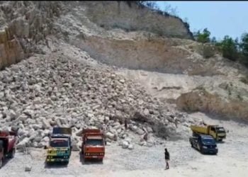 Bukit di Bandar Lampung terus digerus. 9DOK LAMPUNG POST)
