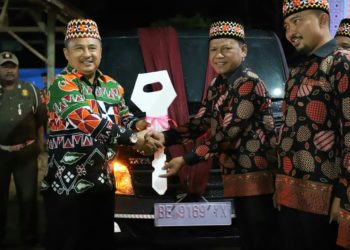 Kafilah Way Tenong raih Juara Umum MTQ Lampung Barat dan membawa satu mobil. DOK