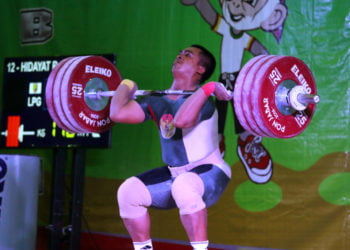 Ilustrasi angkat besi. (DOKUMENTASI LAMPUNG POST)