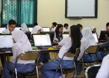 Ilustrasi ujian nasional. (DOKUMENTASI LAMPUNG POST)