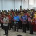 Suasana pembacaan naskah deklarasi stop BABS oleh seluruh elemen masyarakat di kabupaten Tulangbawang barat, di ruang rapat Bupati Tulangbawang barat, Kamis (12/12).