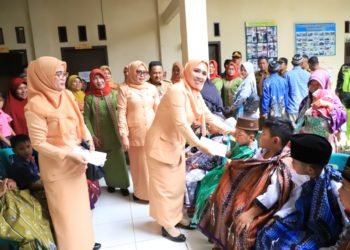 GOW dan DWP bersama PPNJ Lambar gelar bakti sosial pelayanan kesehatan.Dok Humas