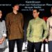 KEMBANGKAN PERFILMAN. Mendikbud Nadiem Makarim (kedua kanan) berbincang bersama Managing Director Netflix Asia-Pacific Kuek Yu Chuang (kanan) di Kemendikbud, Jakarta, Kamis (9/1).  ANTARA