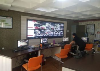 Ruang Command Center Telkom University.  (ISTIMEWA)