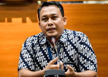 Plt Juru Bicara KPK Ali Fikri Ali Fikri. (ANTARA/M RISYAL HIDAYAT)