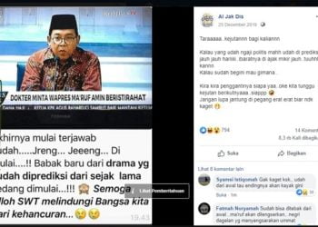 Tangkapan layar pemberitaan palsu dari media sosial Medcom.id