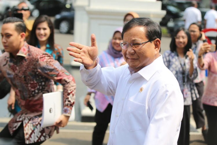 Menteri Pertahanan Prabowo Subianto. (MI/RAMDANI)